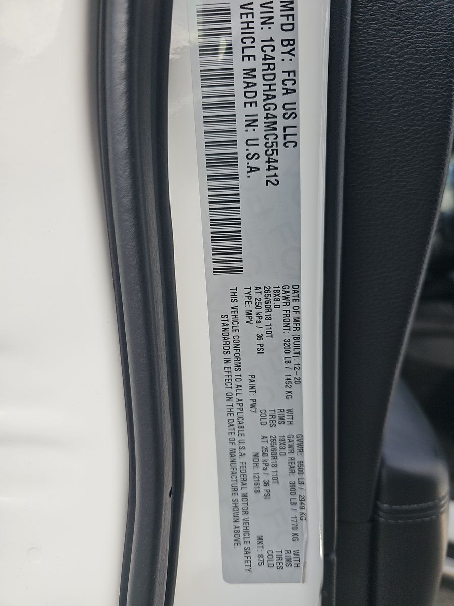 2021 Dodge Durango SXT Plus RWD