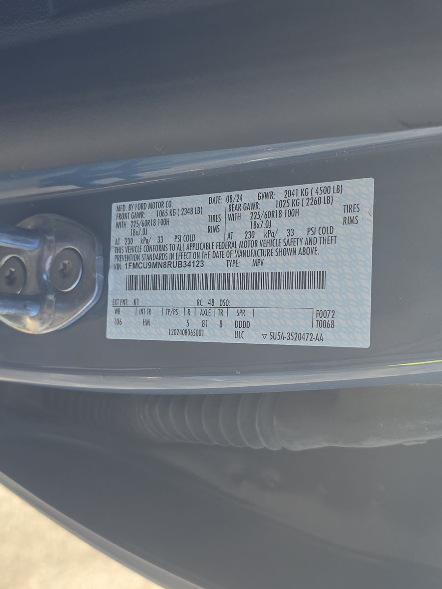 2024 Ford Escape ST-Line AWD