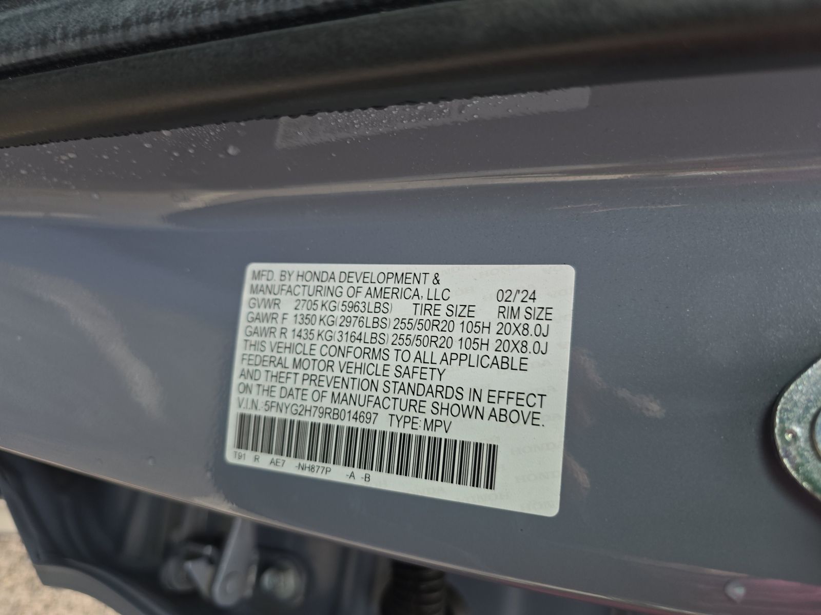 2024 Honda Pilot Touring FWD