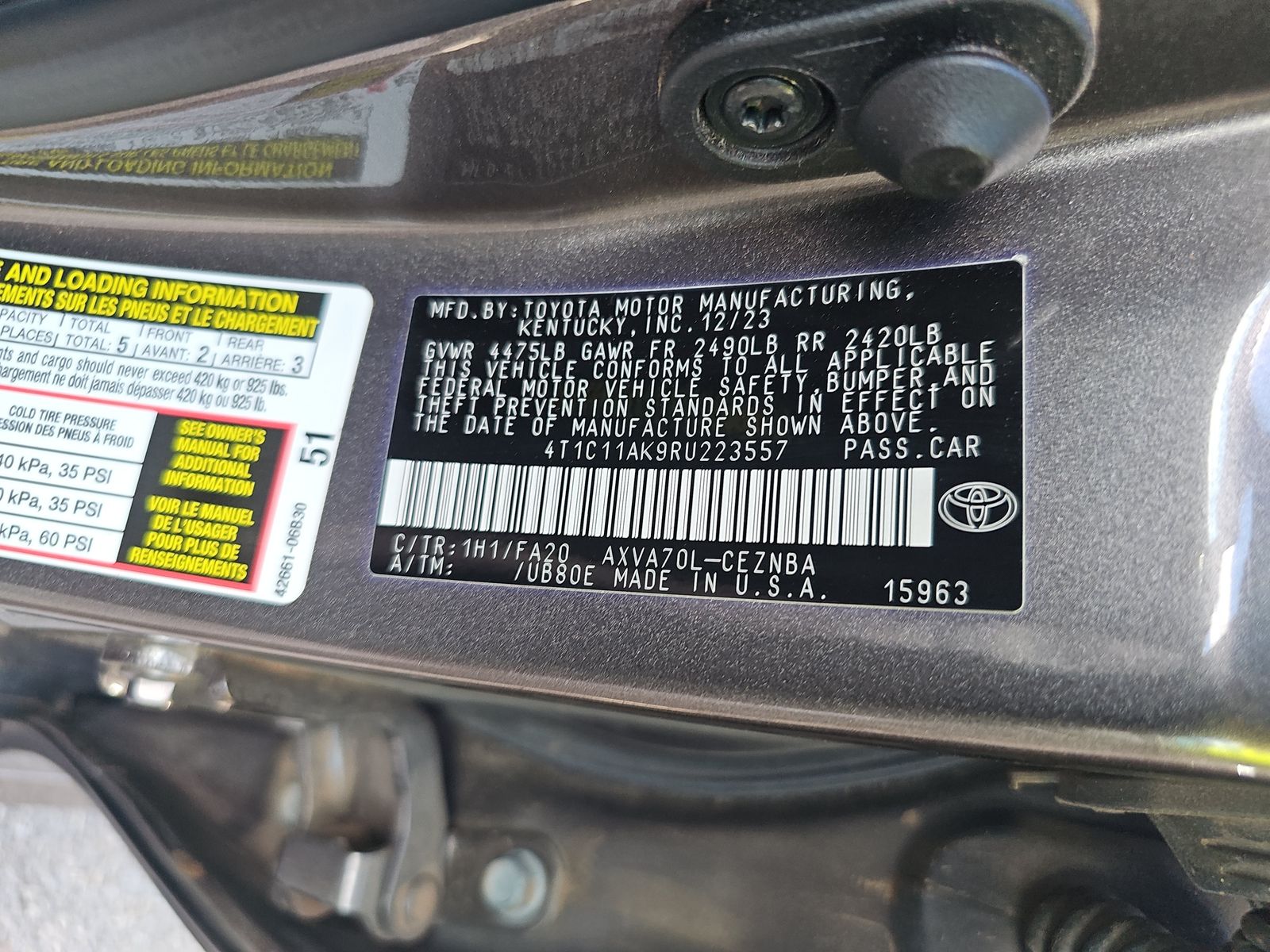 2024 Toyota Camry LE FWD