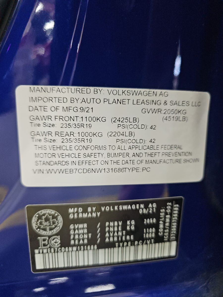 2022 Volkswagen Golf R AWD