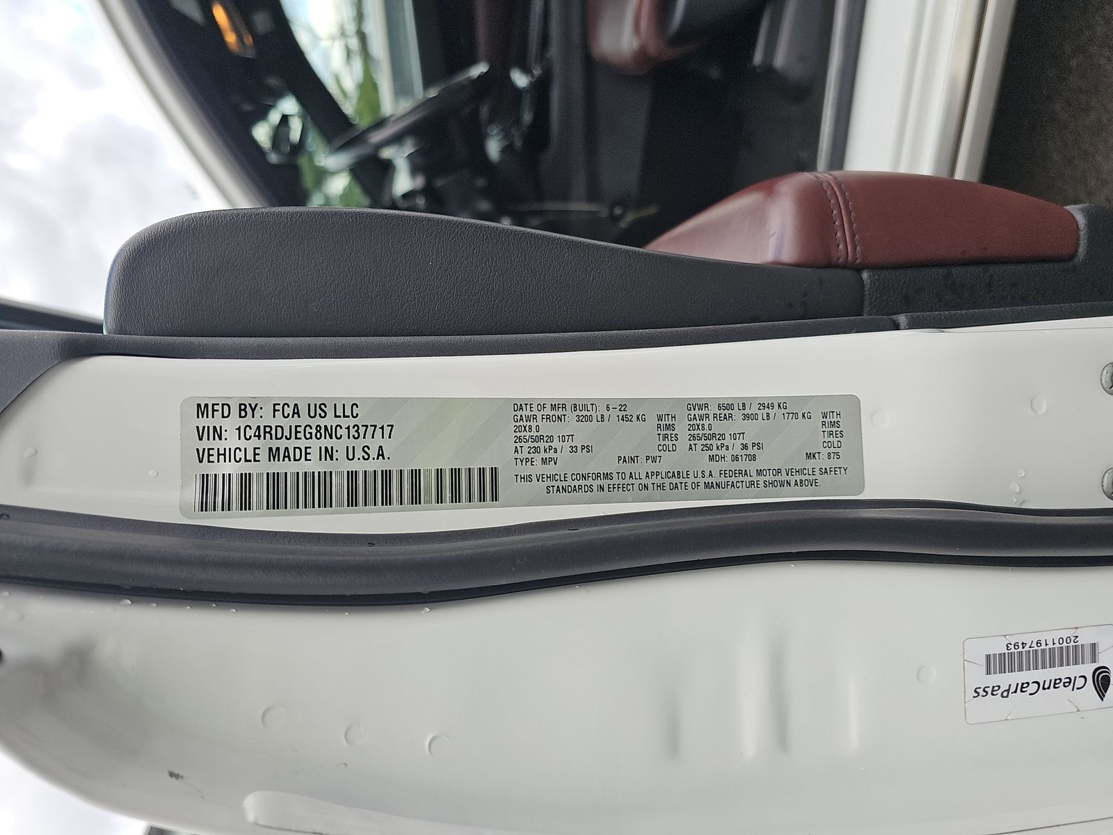 2022 Dodge Durango Citadel AWD