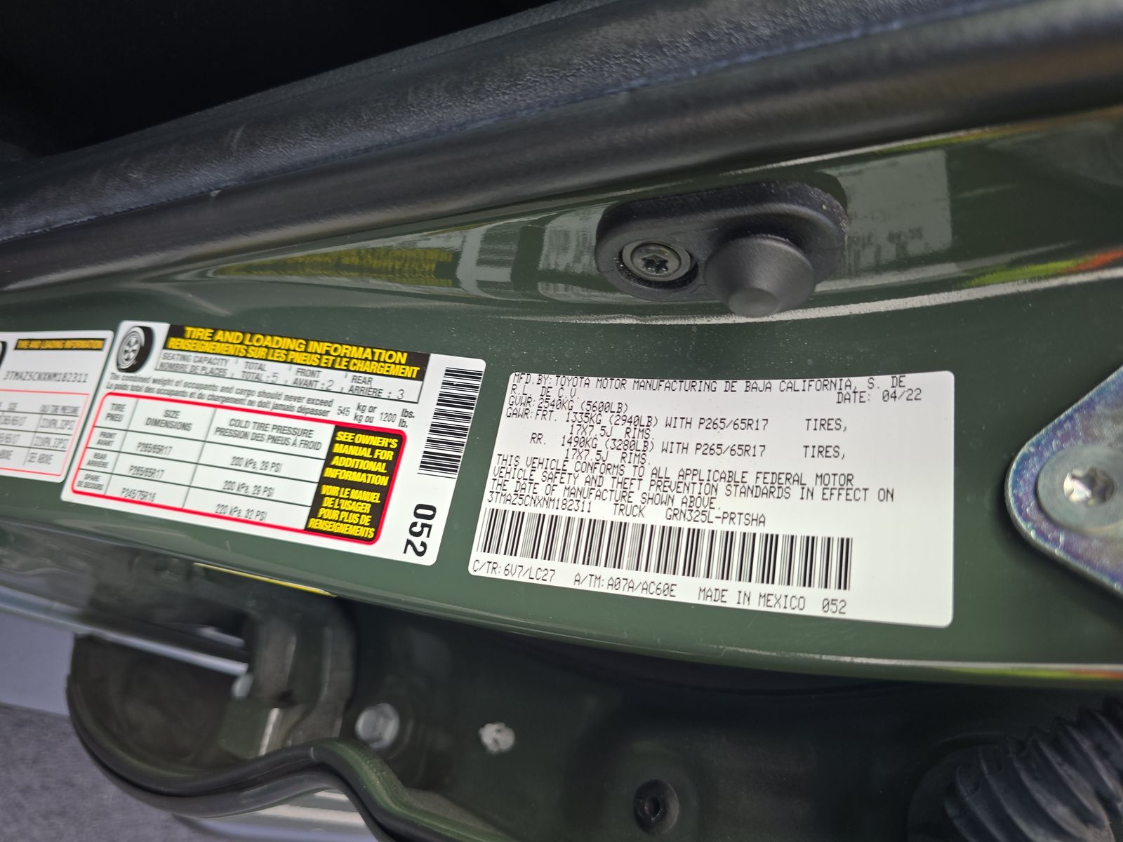 2022 Toyota Tacoma TRD Sport RWD