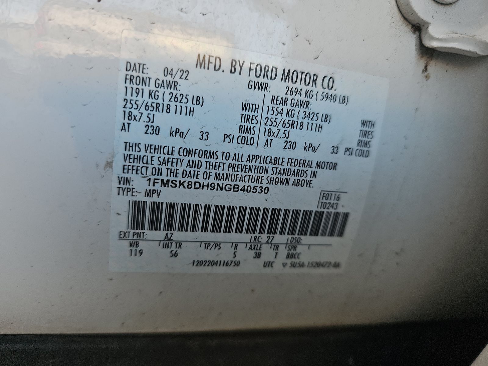 2022 Ford Explorer XLT AWD