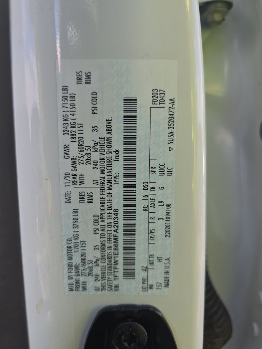 2021 Ford F-150 Lariat AWD