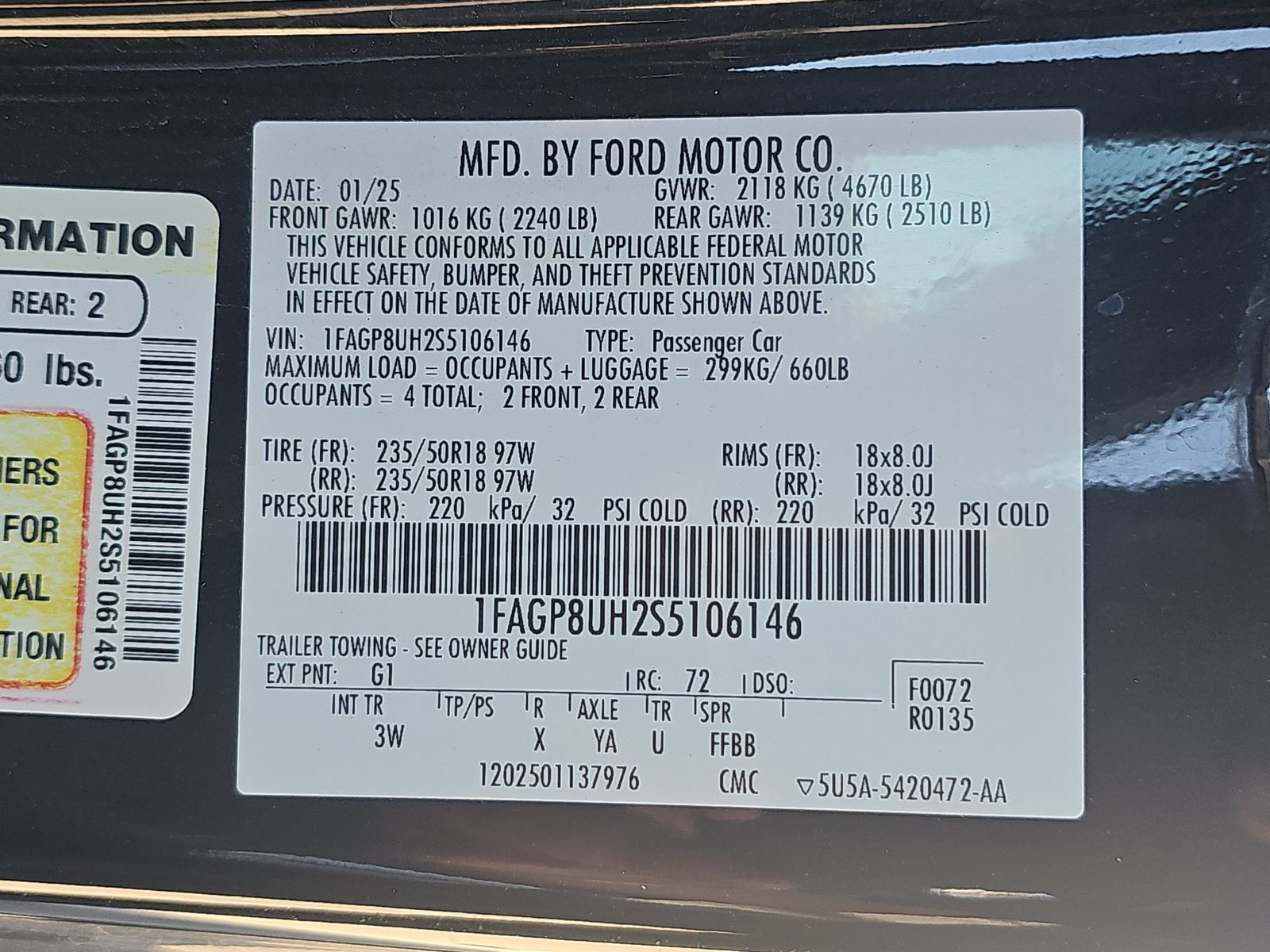 2025 Ford Mustang EcoBoost Premium RWD