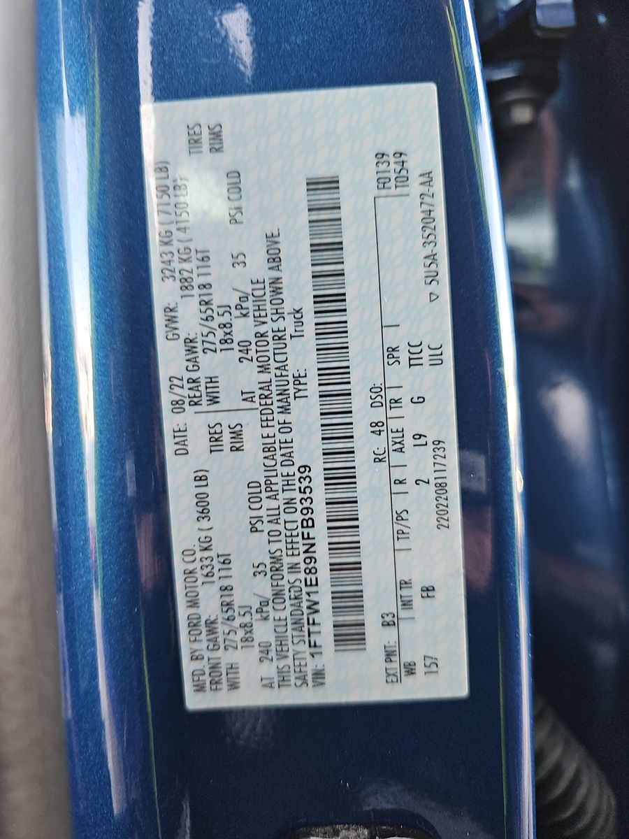 2022 Ford F-150 XLT AWD