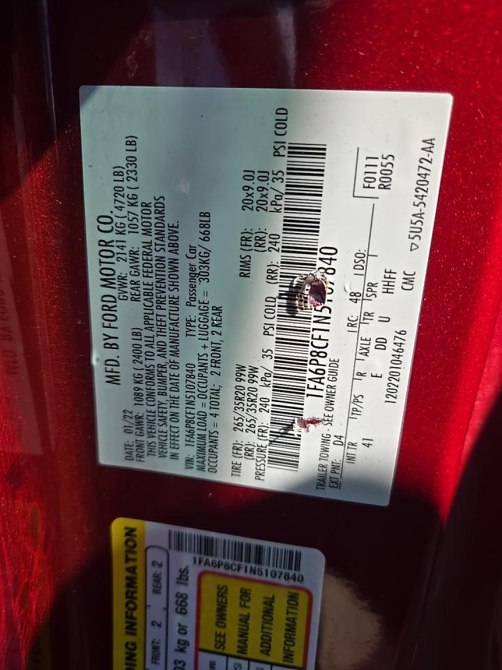 2022 Ford Mustang GT Premium RWD