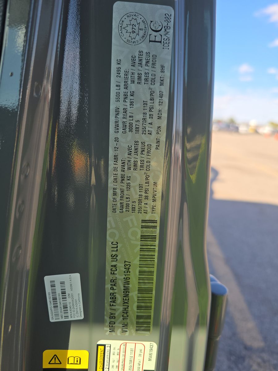 2021 Jeep Wrangler Unlimited Sahara AWD