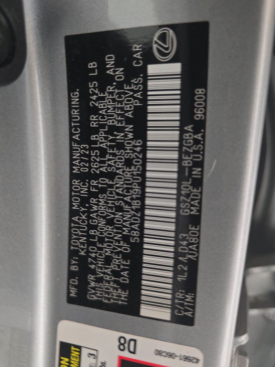 2023 Lexus ES ES 350 FWD