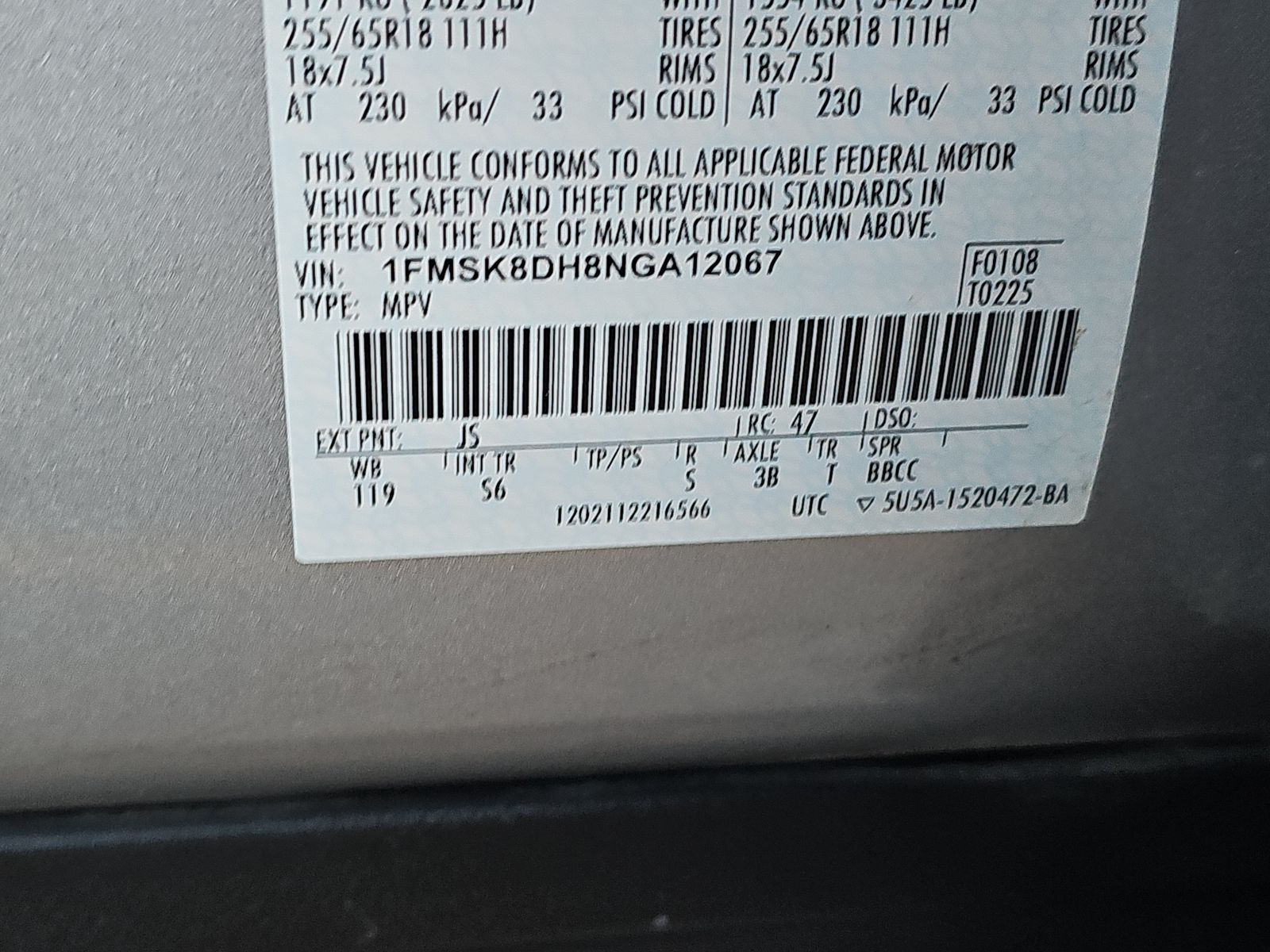 2022 Ford Explorer XLT AWD