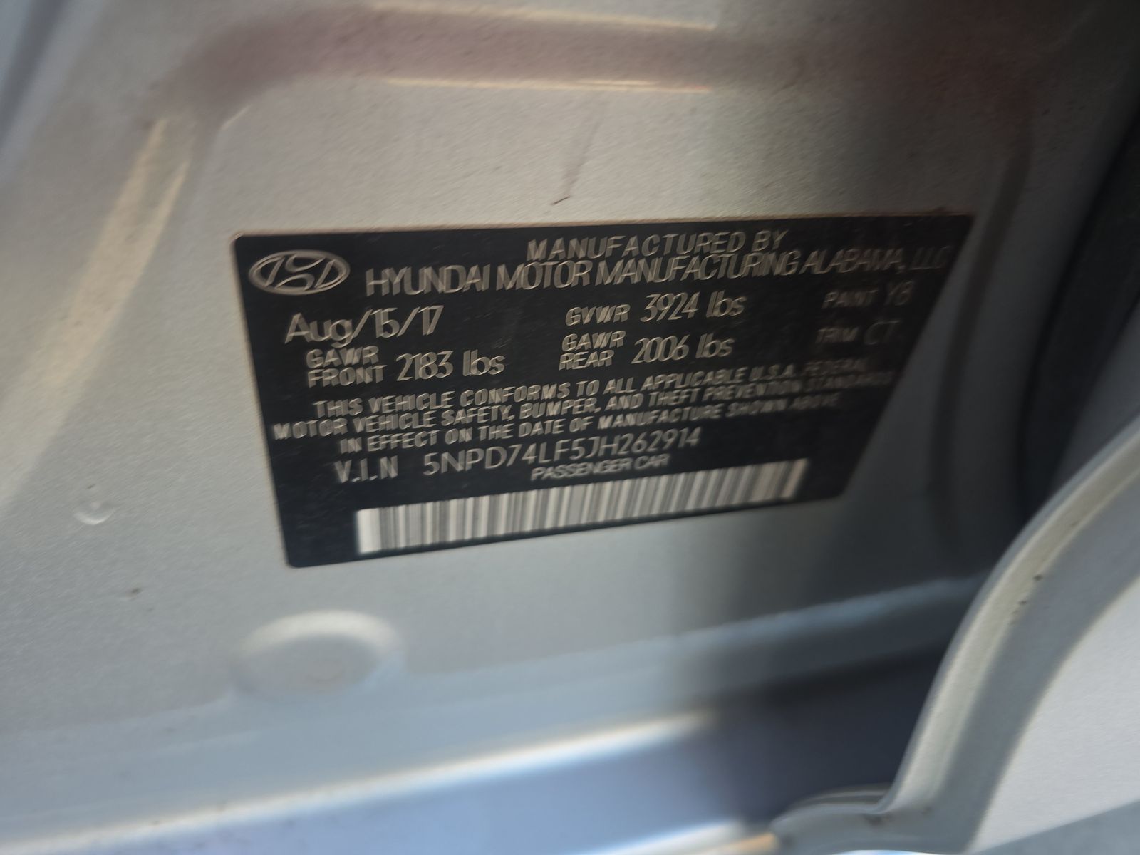 2018 Hyundai Elantra SE FWD