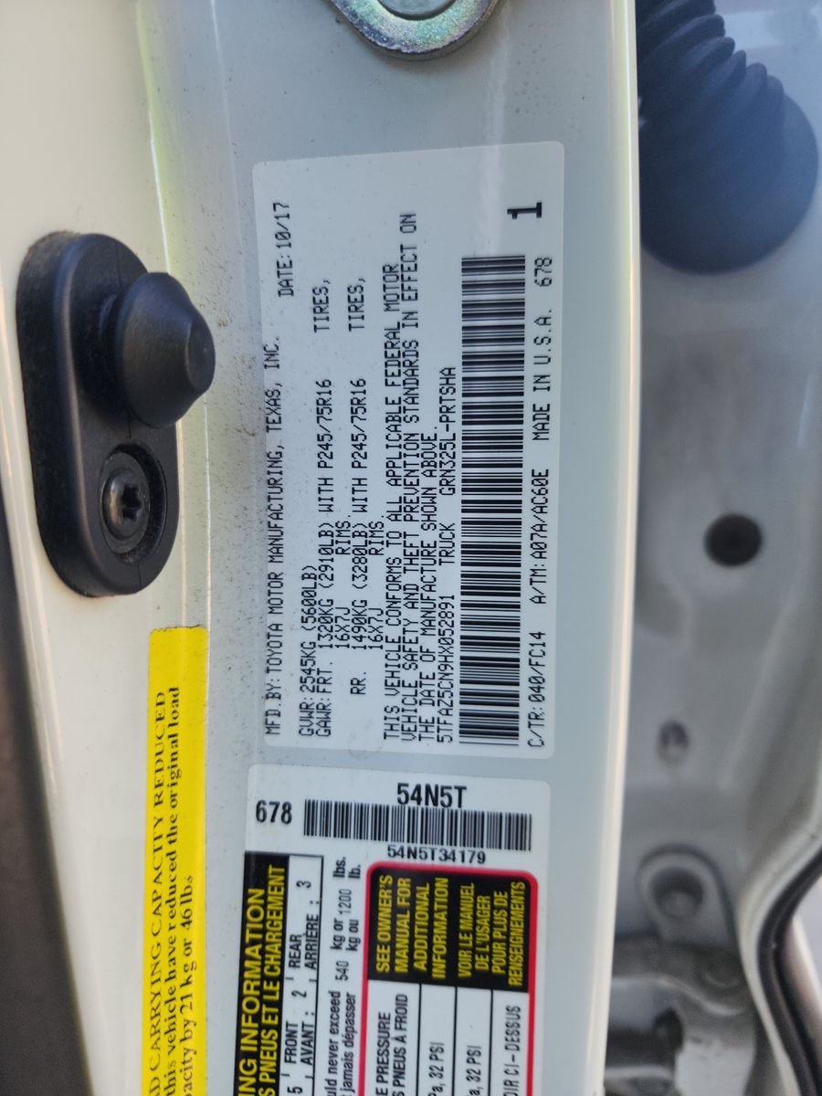 2017 Toyota Tacoma SR5 RWD