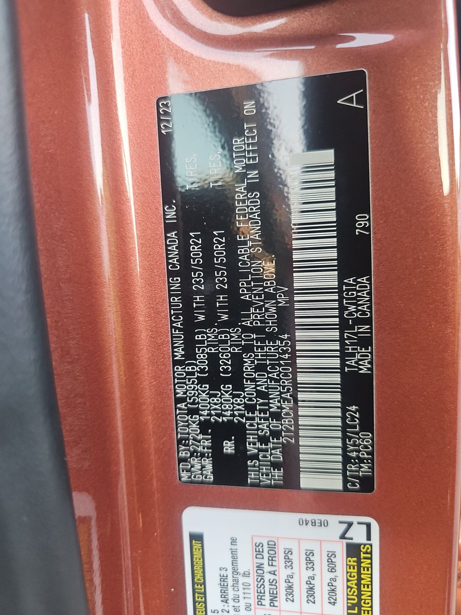 2024 Lexus RX RX 500h F SPORT Performance AWD