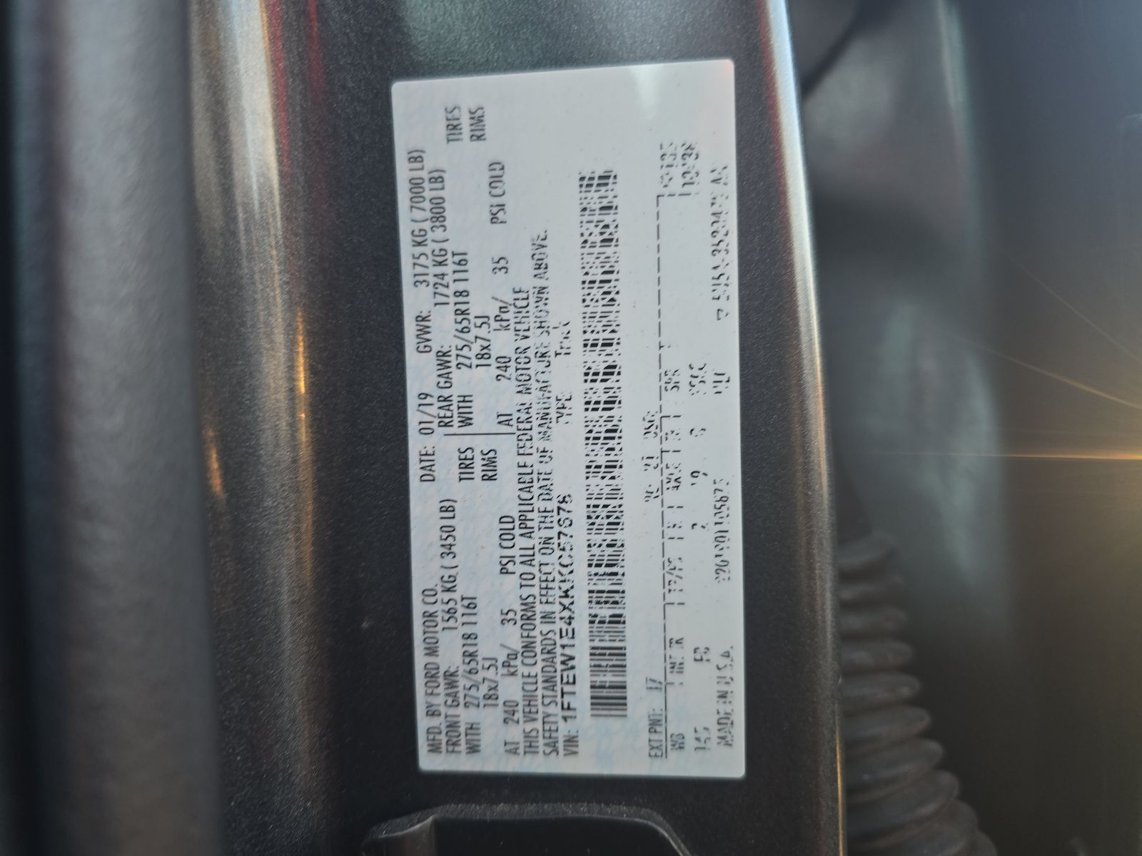 2019 Ford F-150 XLT AWD