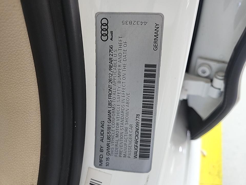 2016 Audi A6 2.0T Premium Plus AWD