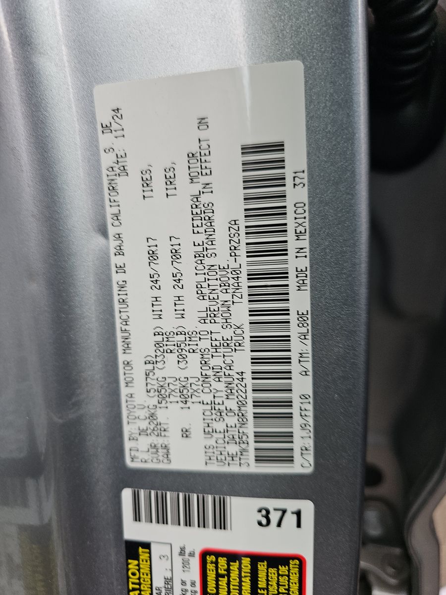 2024 Toyota Tacoma SR5 RWD