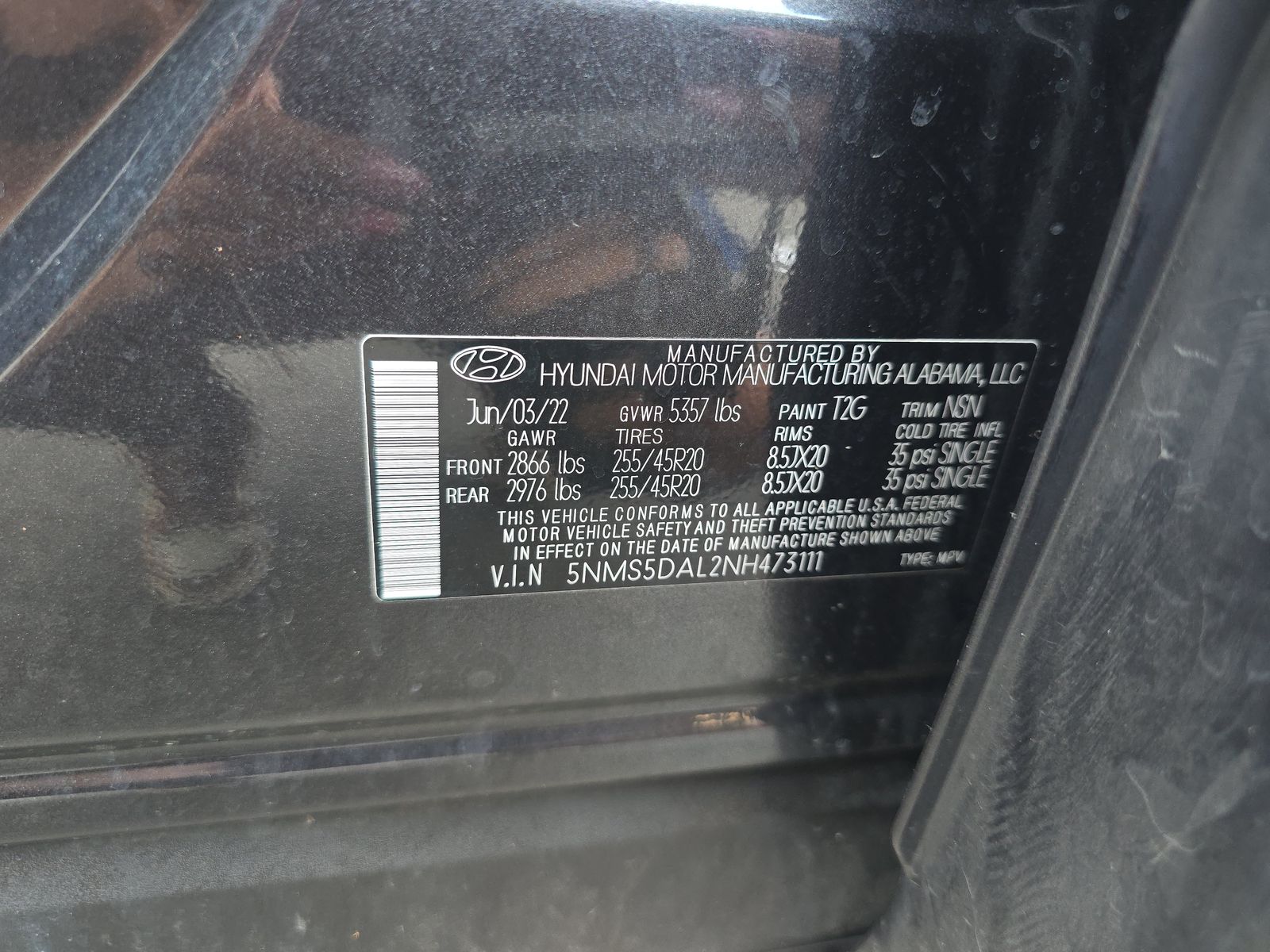 2022 Hyundai Santa Fe Calligraphy AWD