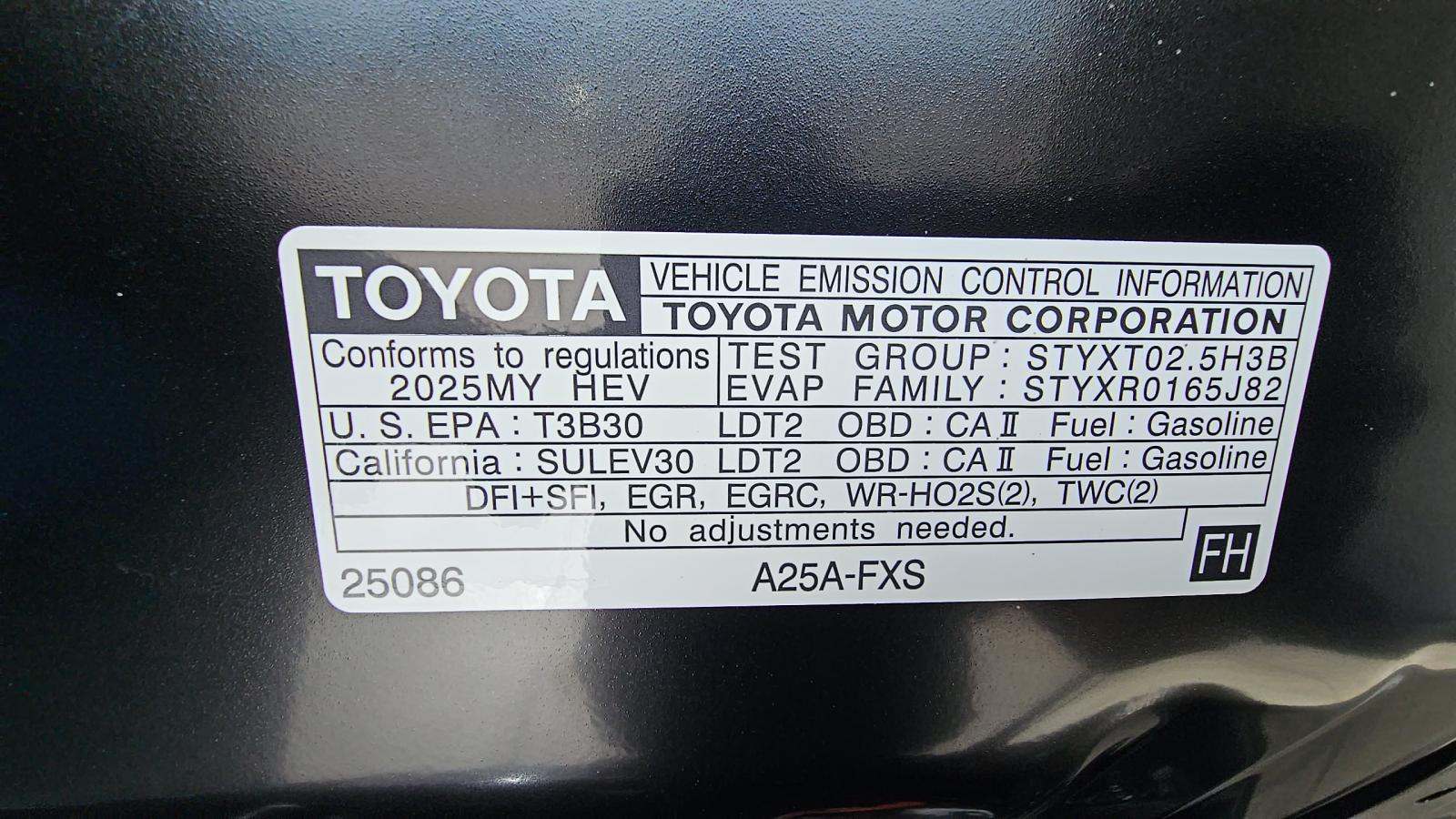 2025 Toyota RAV4 Hybrid LE AWD