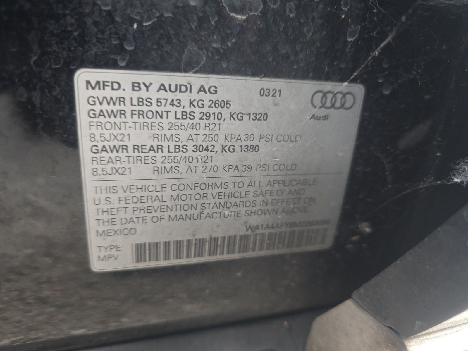 2021 Audi SQ5 Premium AWD