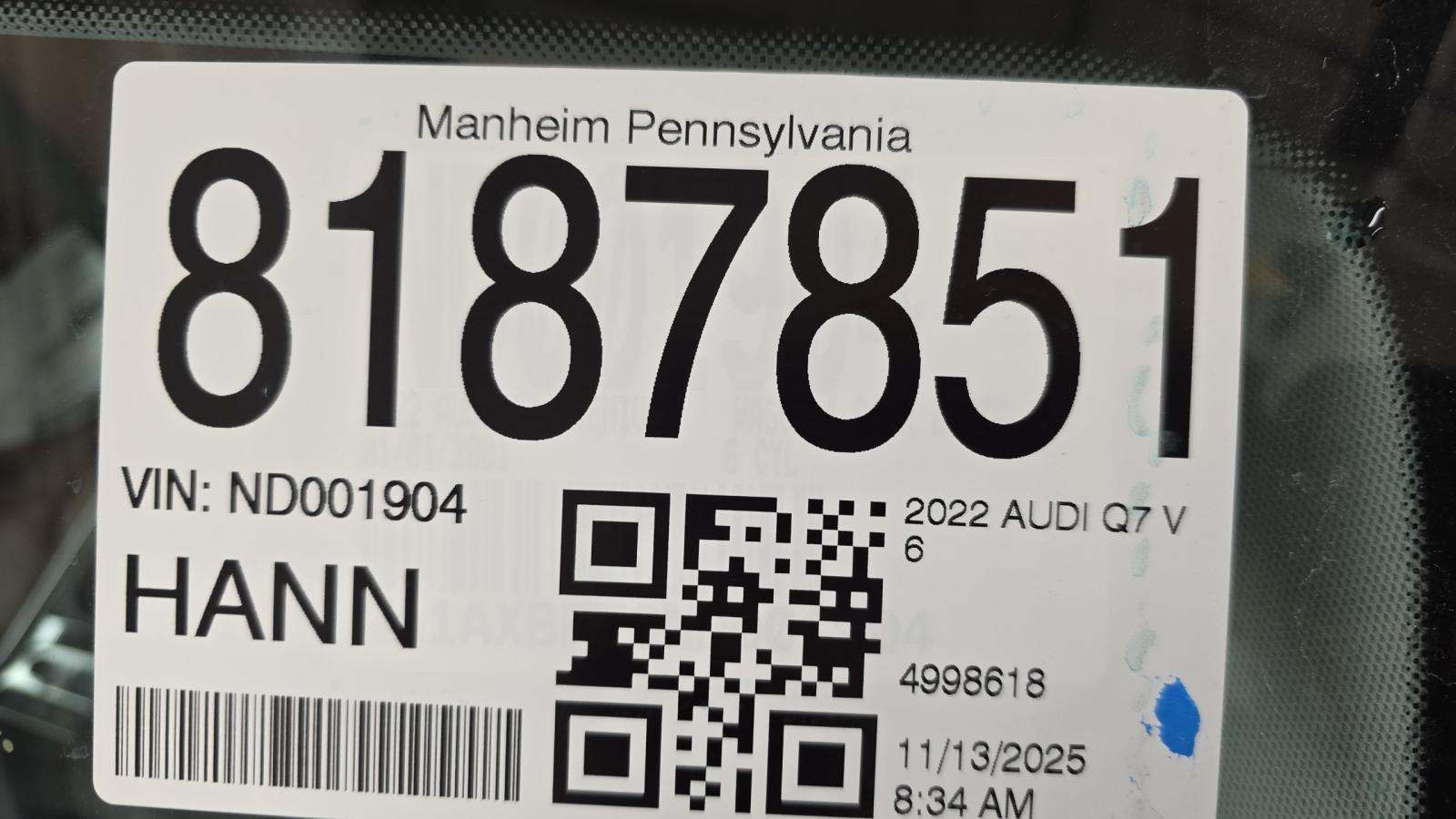 2022 Audi Q7 Premium AWD