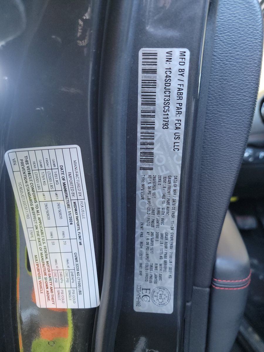 2025 Dodge Durango R/T AWD