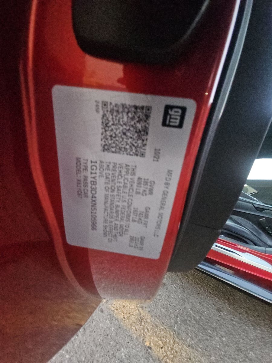 2022 Chevrolet Corvette Stingray RWD