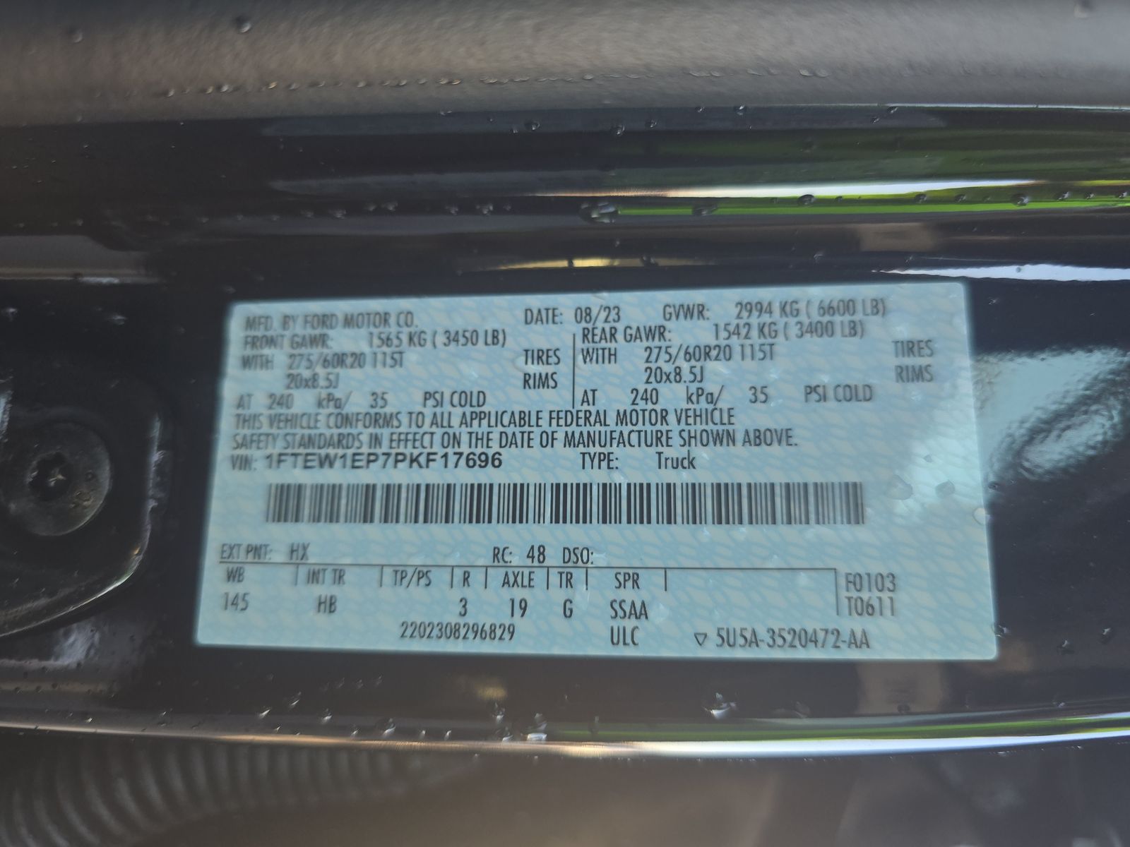 2023 Ford F-150 Lariat AWD