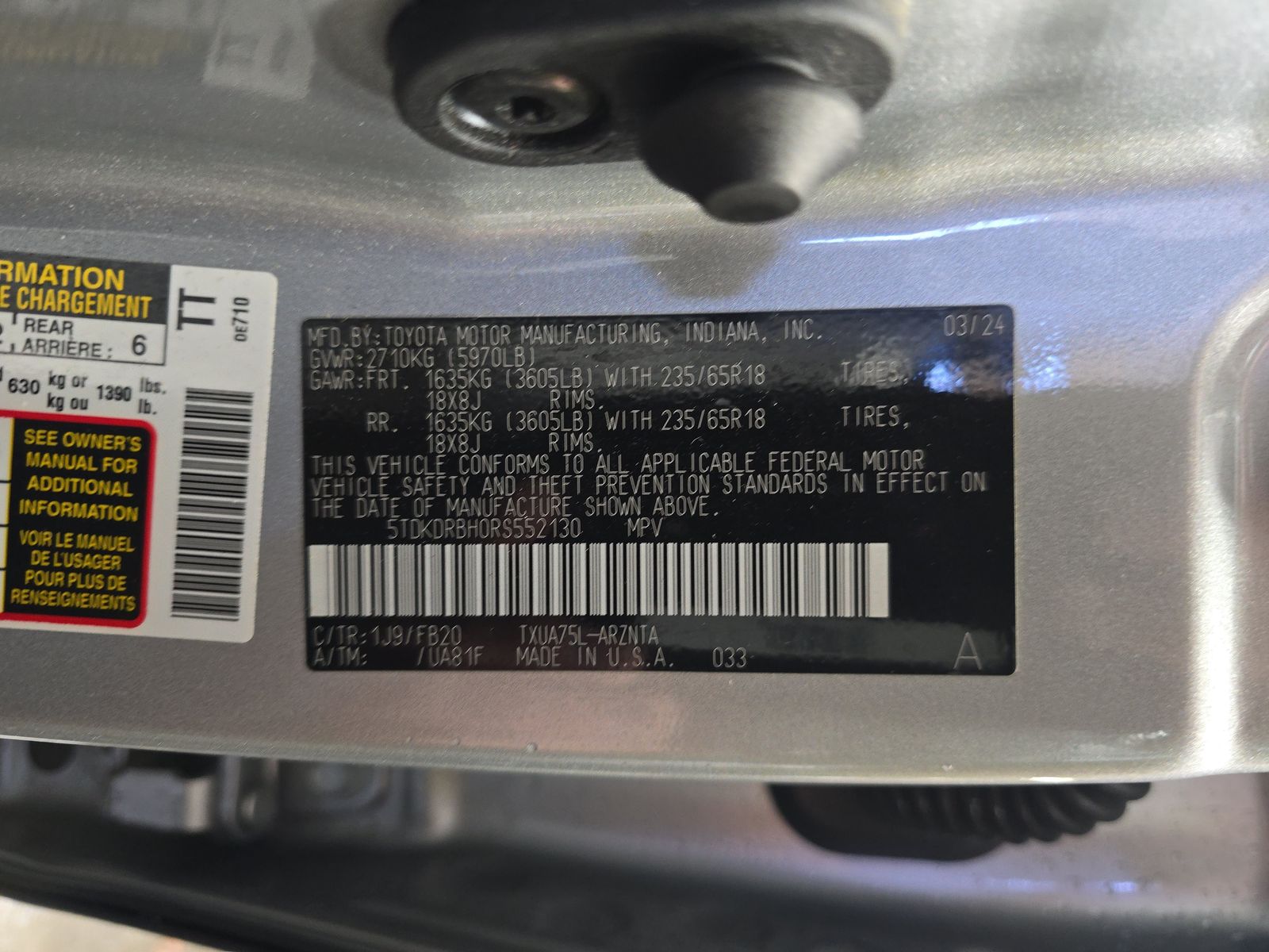 2024 Toyota Highlander LE AWD