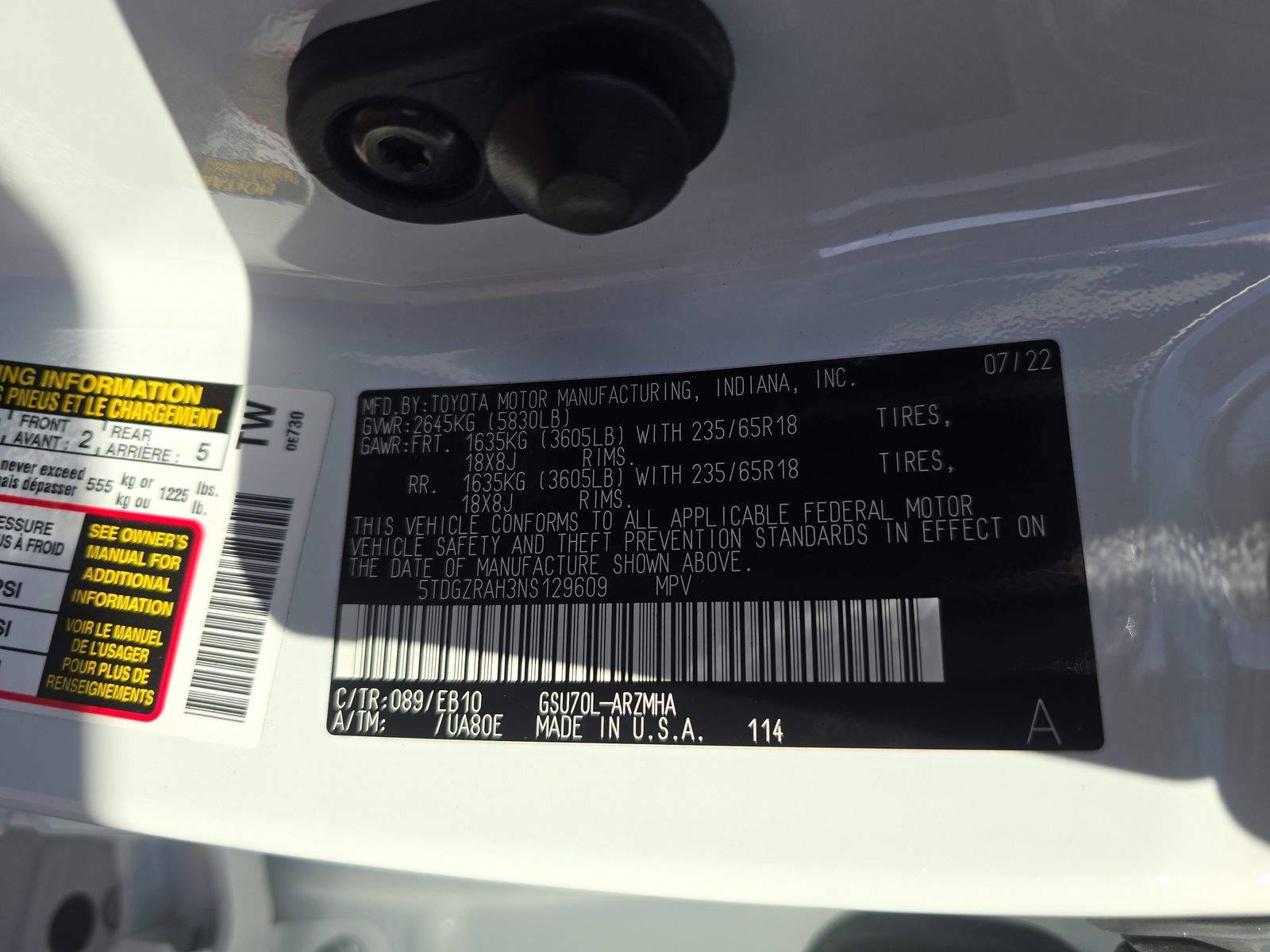 2022 Toyota Highlander XLE FWD