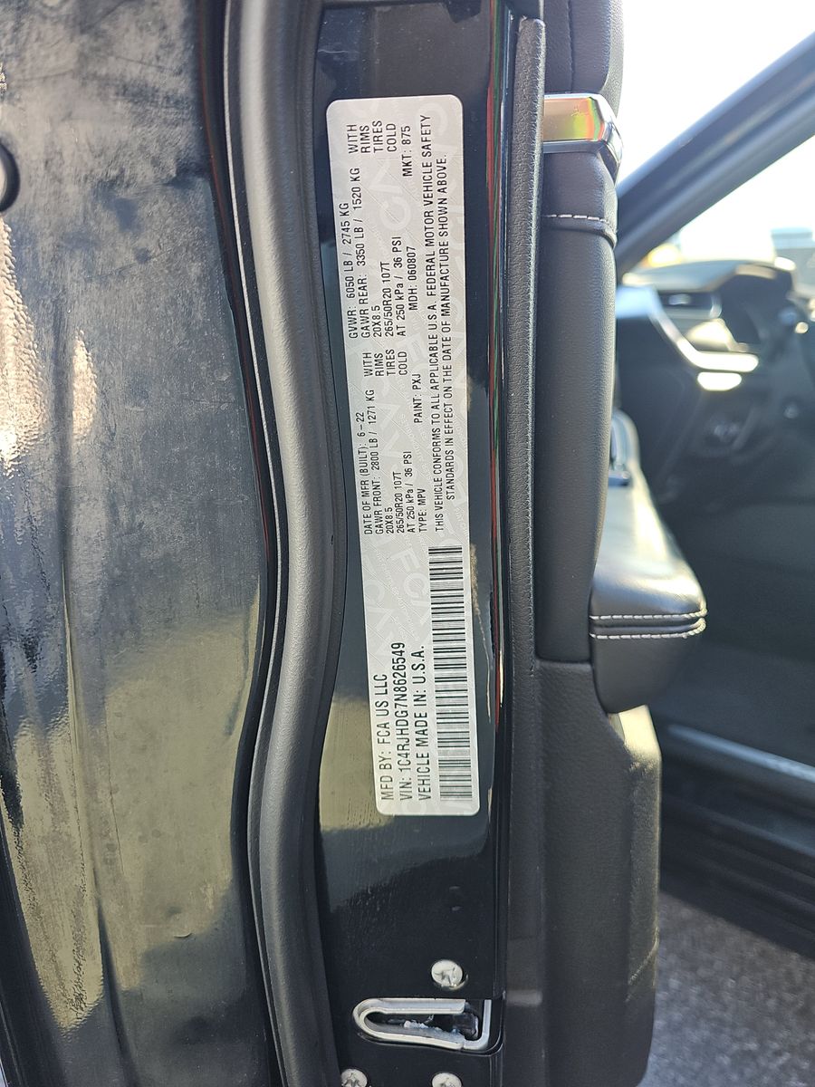 2022 Jeep Grand Cherokee Overland AWD