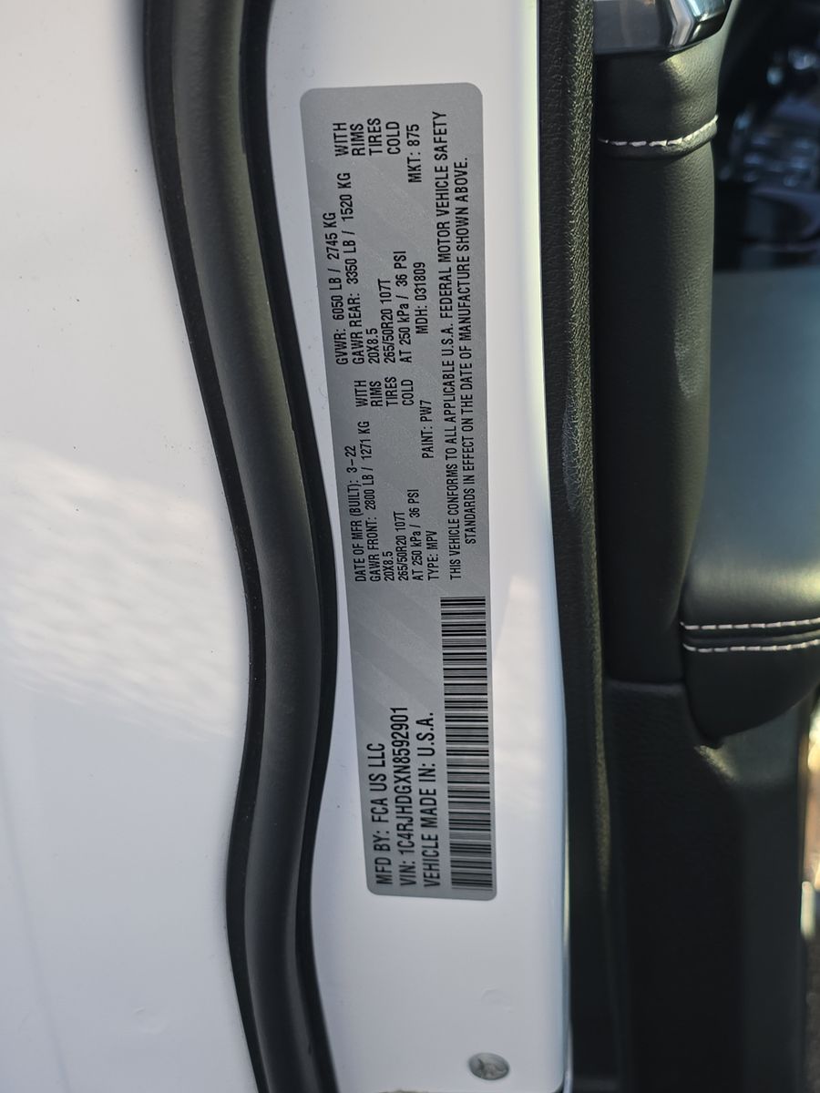 2022 Jeep Grand Cherokee Overland AWD