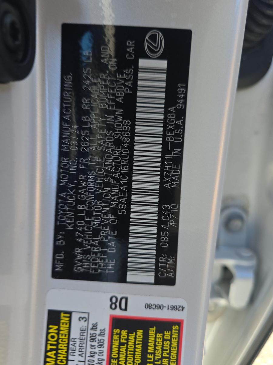 2024 Lexus ES ES 300h Luxury FWD