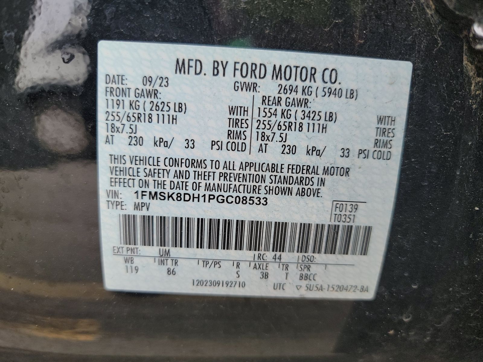 2023 Ford Explorer XLT AWD