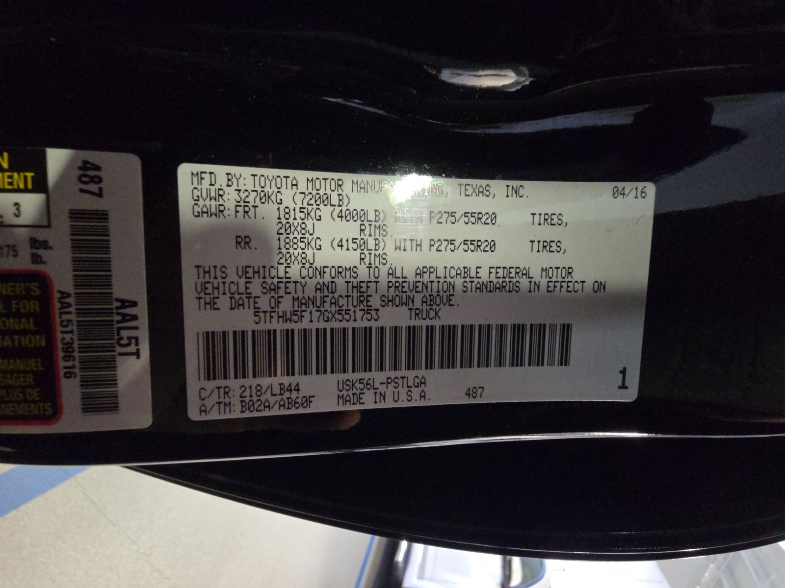 2016 Toyota Tundra Limited AWD