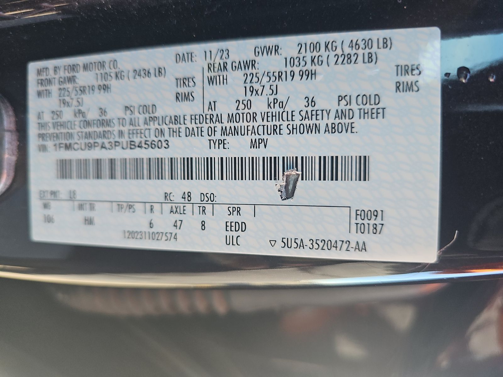 2023 Ford Escape ST-Line Elite AWD