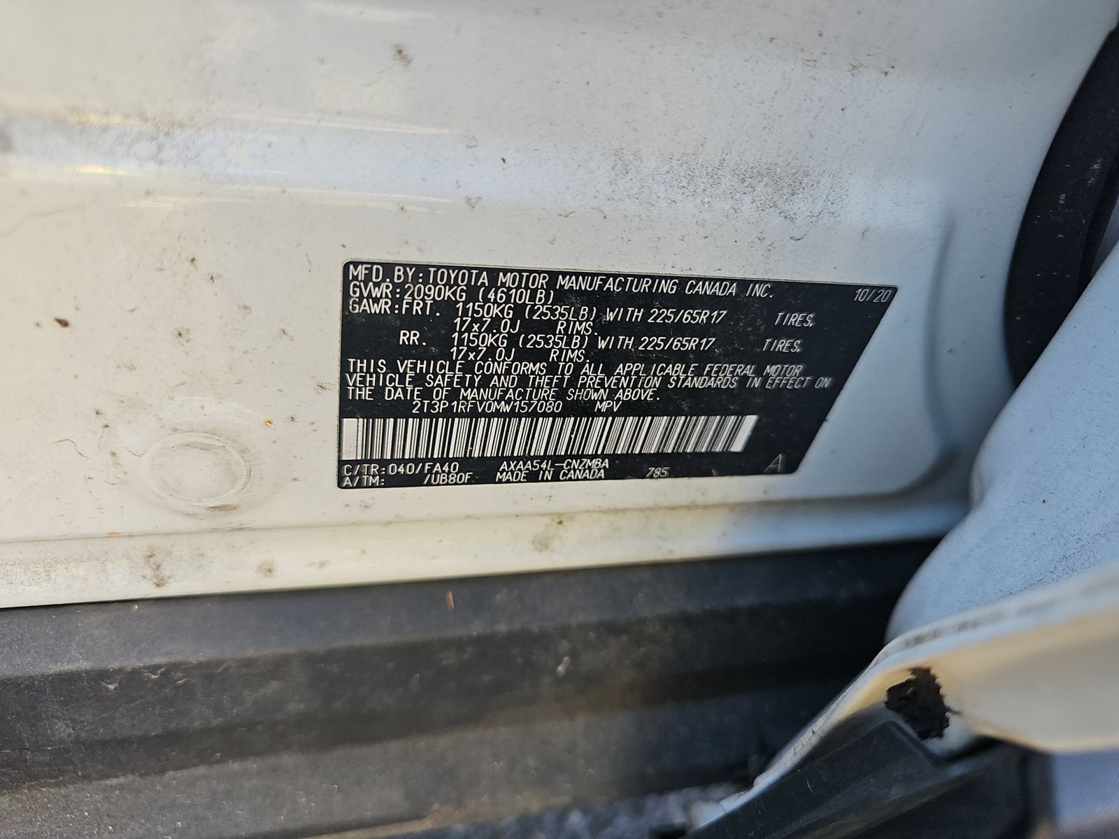 2021 Toyota RAV4 XLE AWD