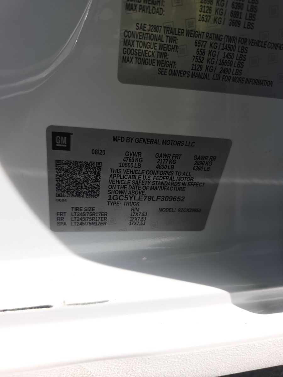 2020 Chevrolet Silverado 2500HD Work Truck AWD