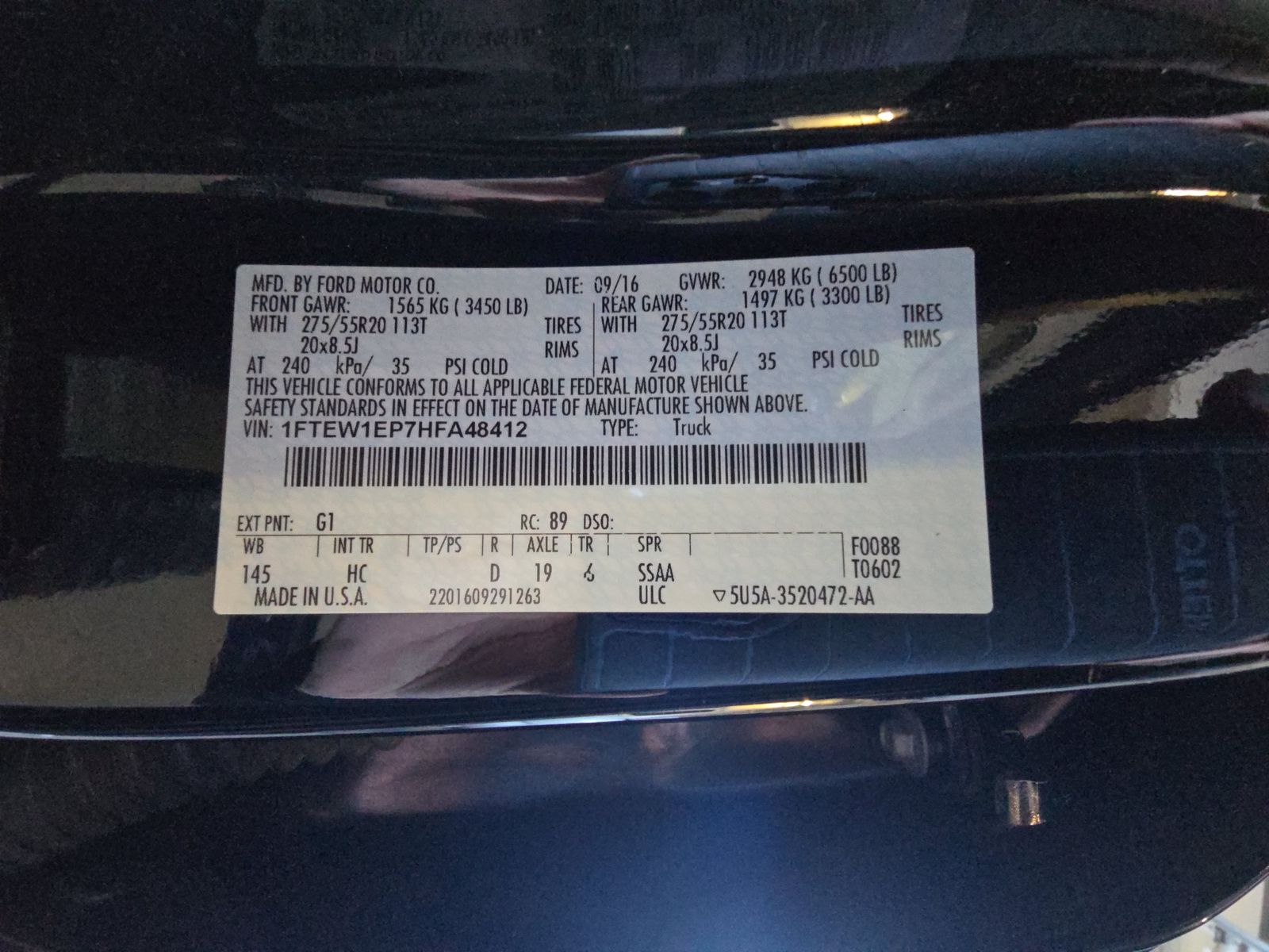 2017 Ford F-150 Lariat AWD