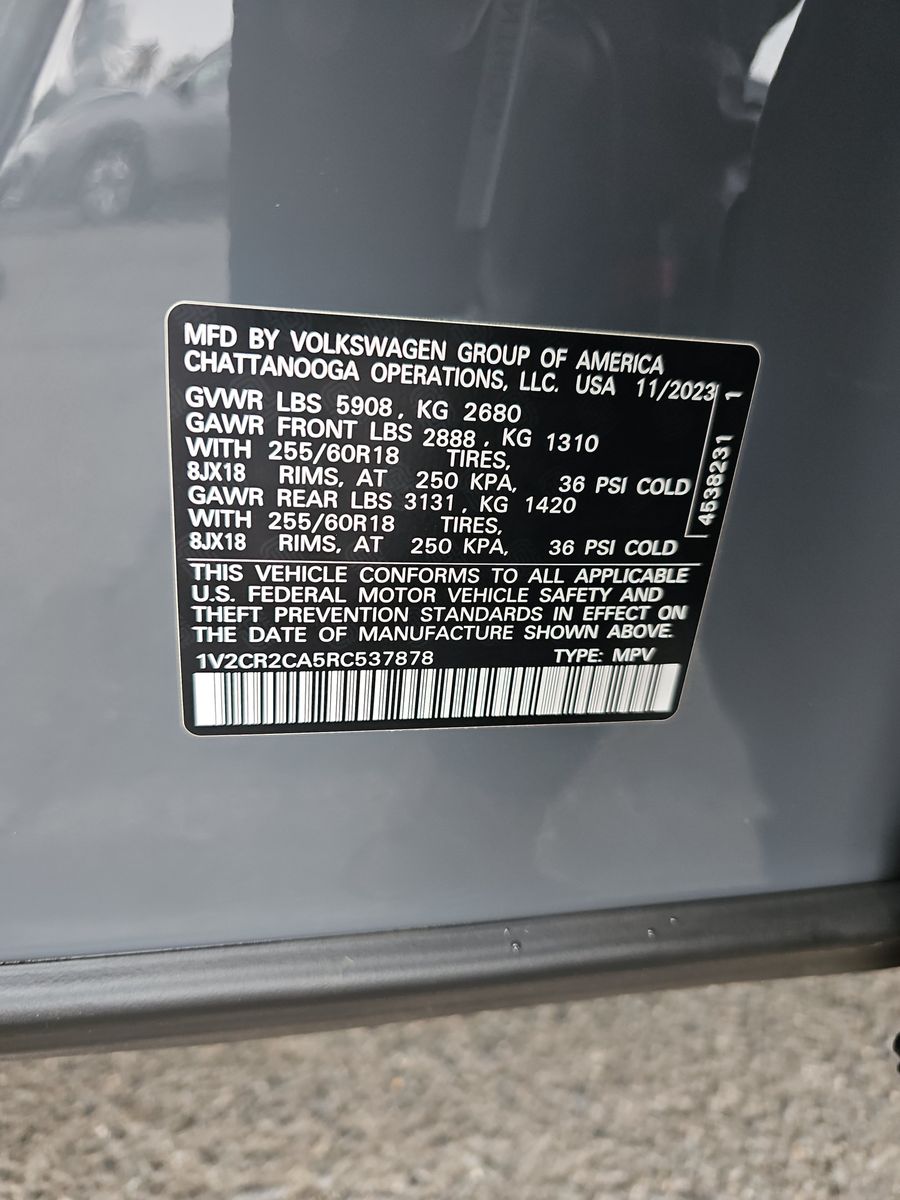 2024 Volkswagen Atlas 2.0T Peak Edition SE AWD