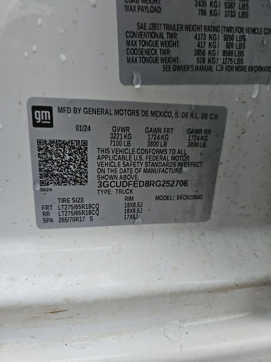 2024 Chevrolet Silverado 1500 LT Trail Boss AWD