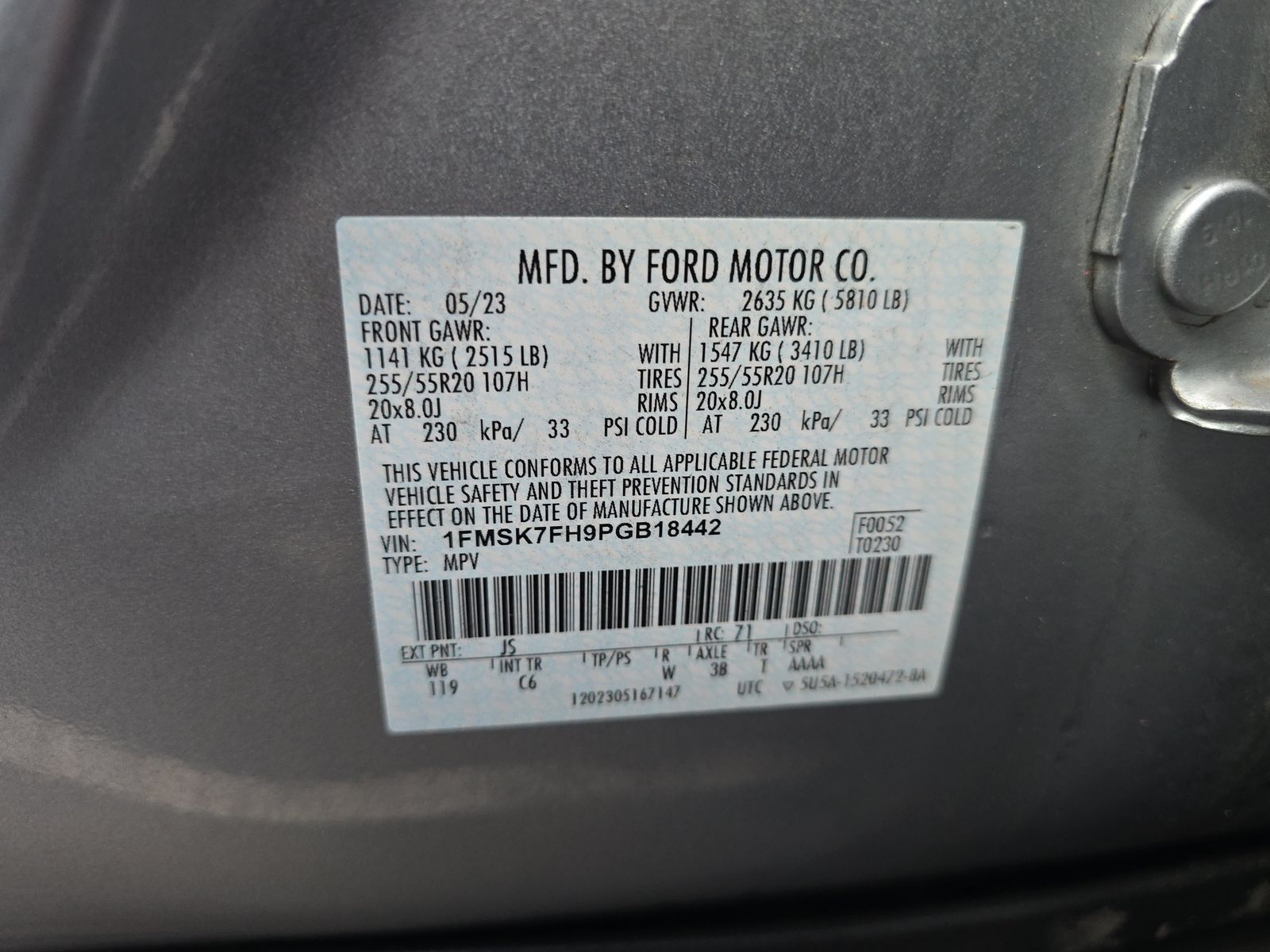 2023 Ford Explorer Limited RWD