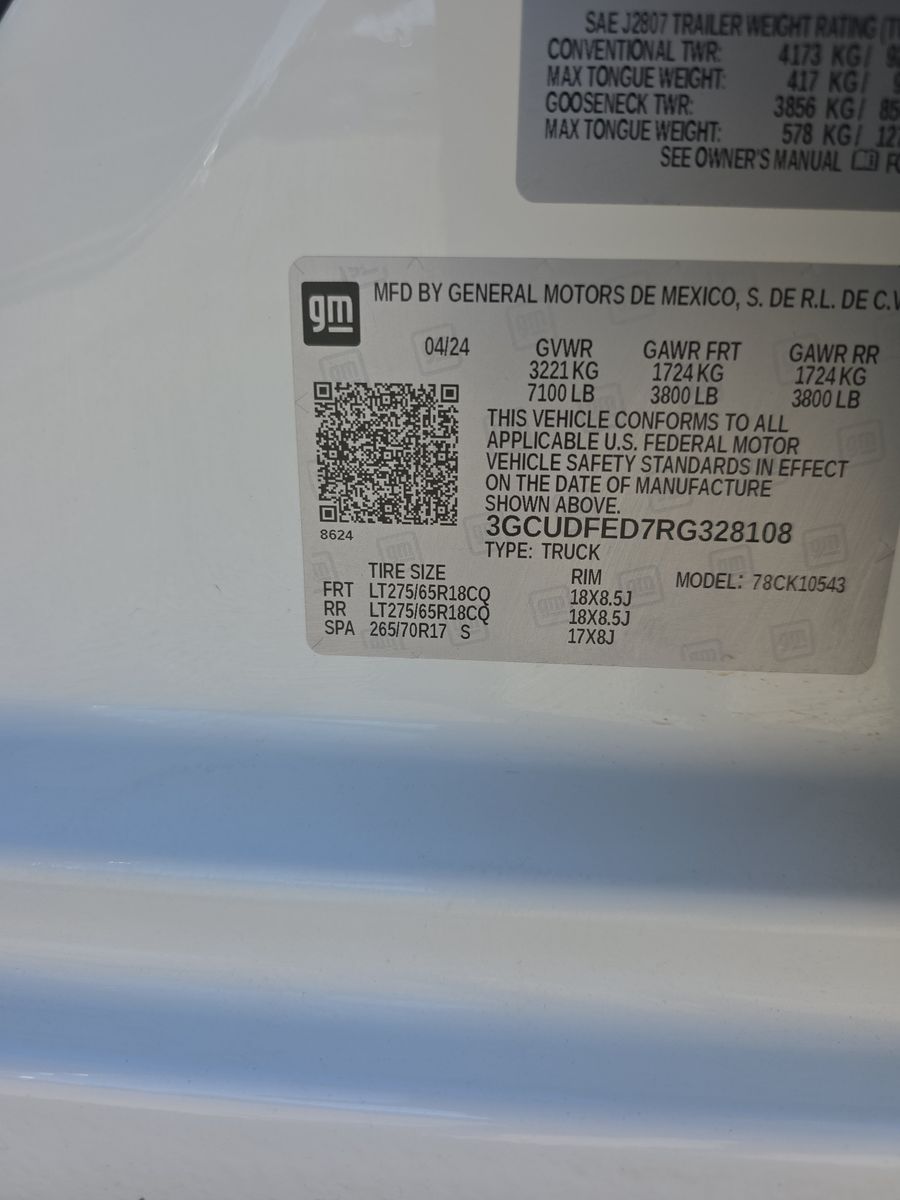 2024 Chevrolet Silverado 1500 LT Trail Boss AWD