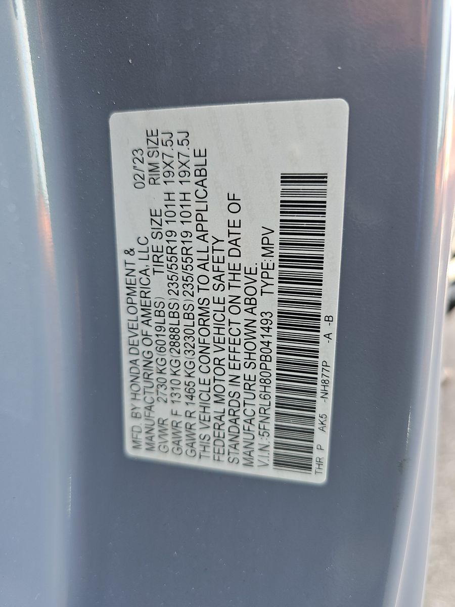 2023 Honda Odyssey Touring FWD