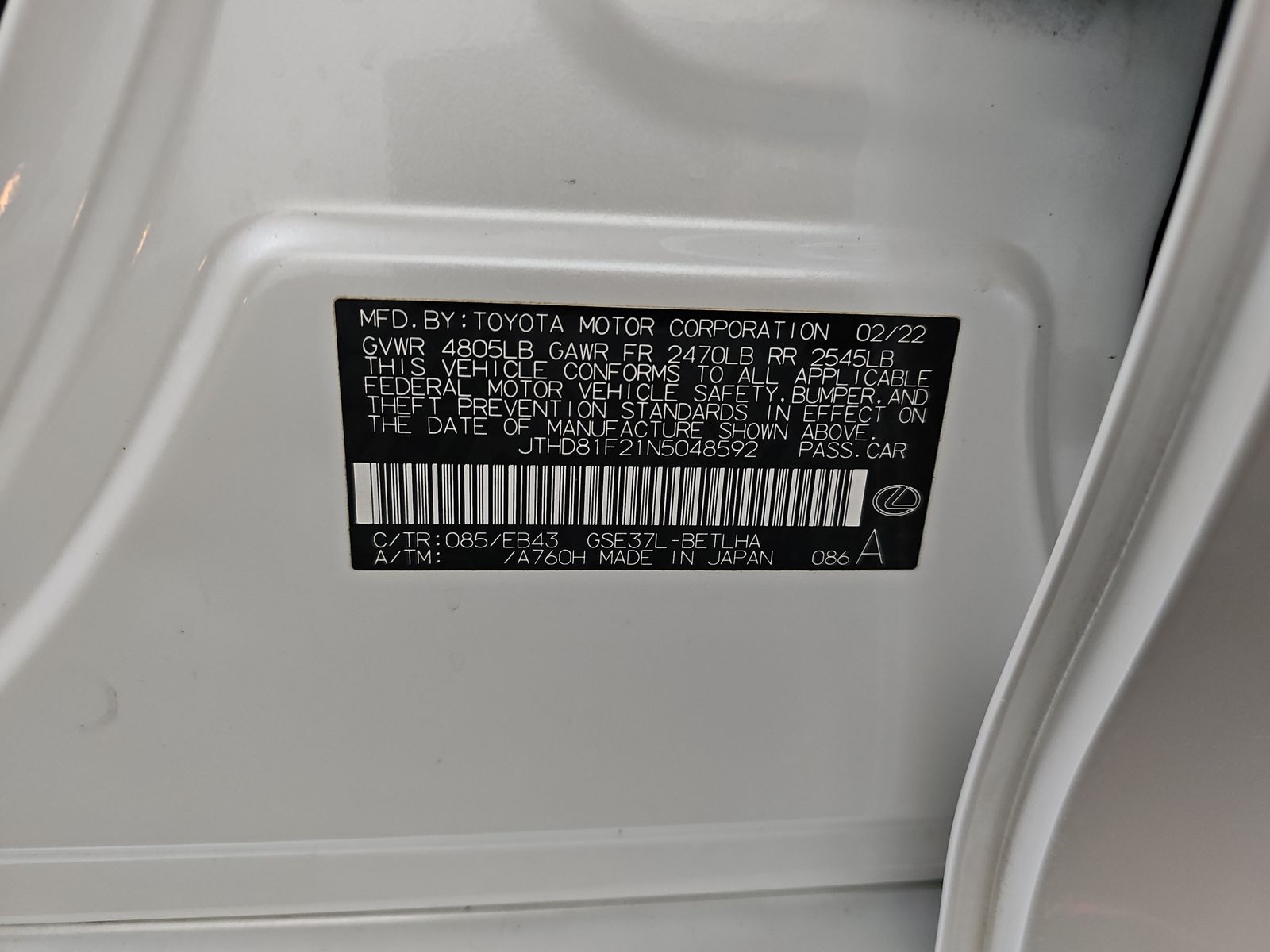 2022 Lexus IS IS 300 AWD