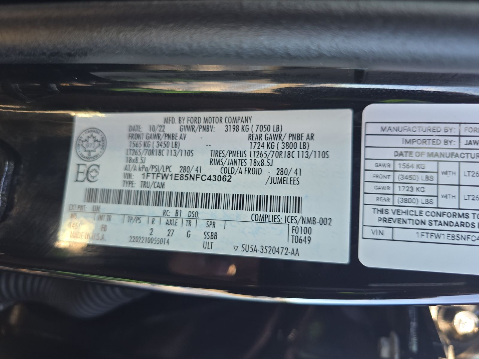 2022 Ford F-150 XLT AWD