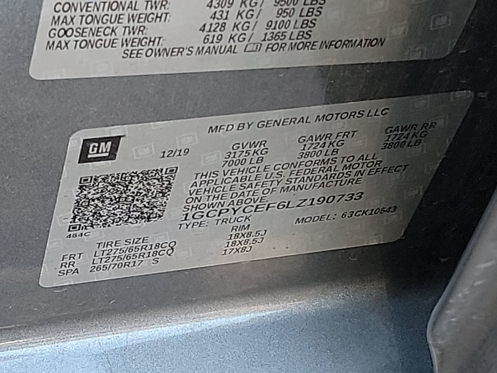 2020 Chevrolet Silverado 1500 Custom Trail Boss AWD