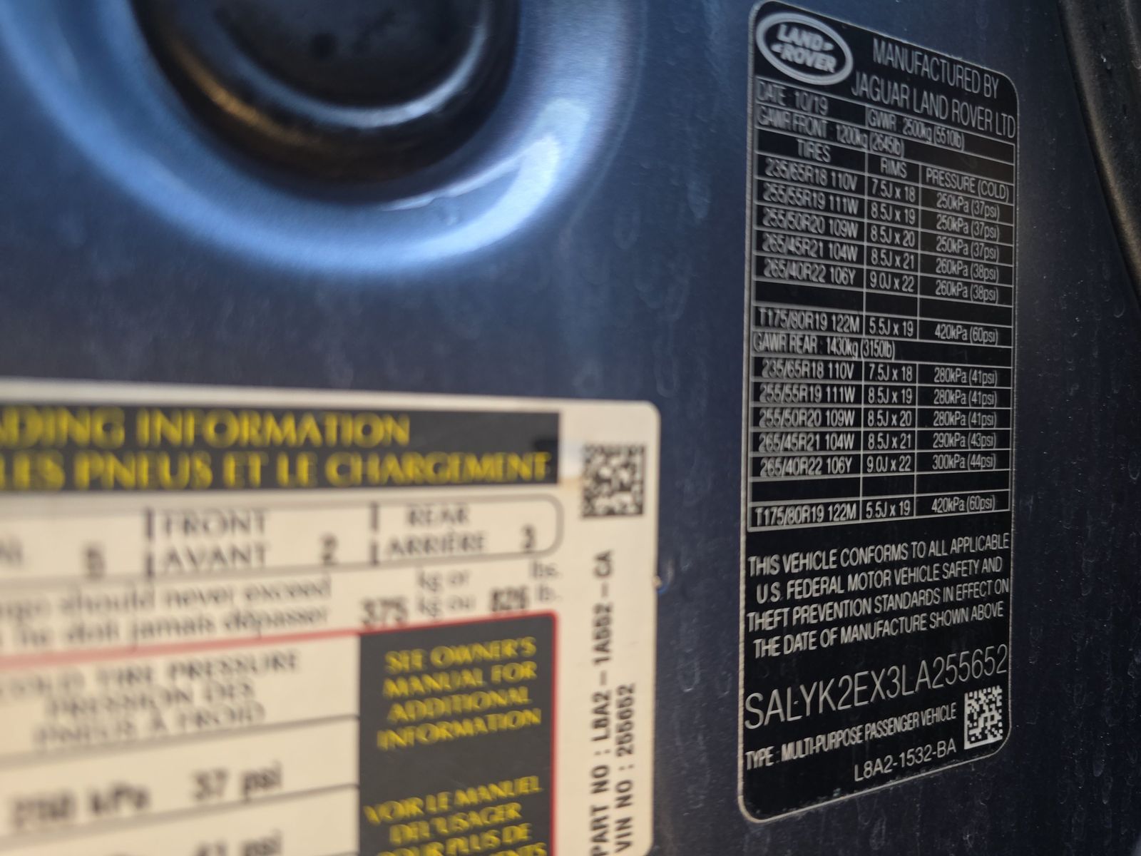 2020 Land Rover Range Rover Velar R-Dynamic S AWD