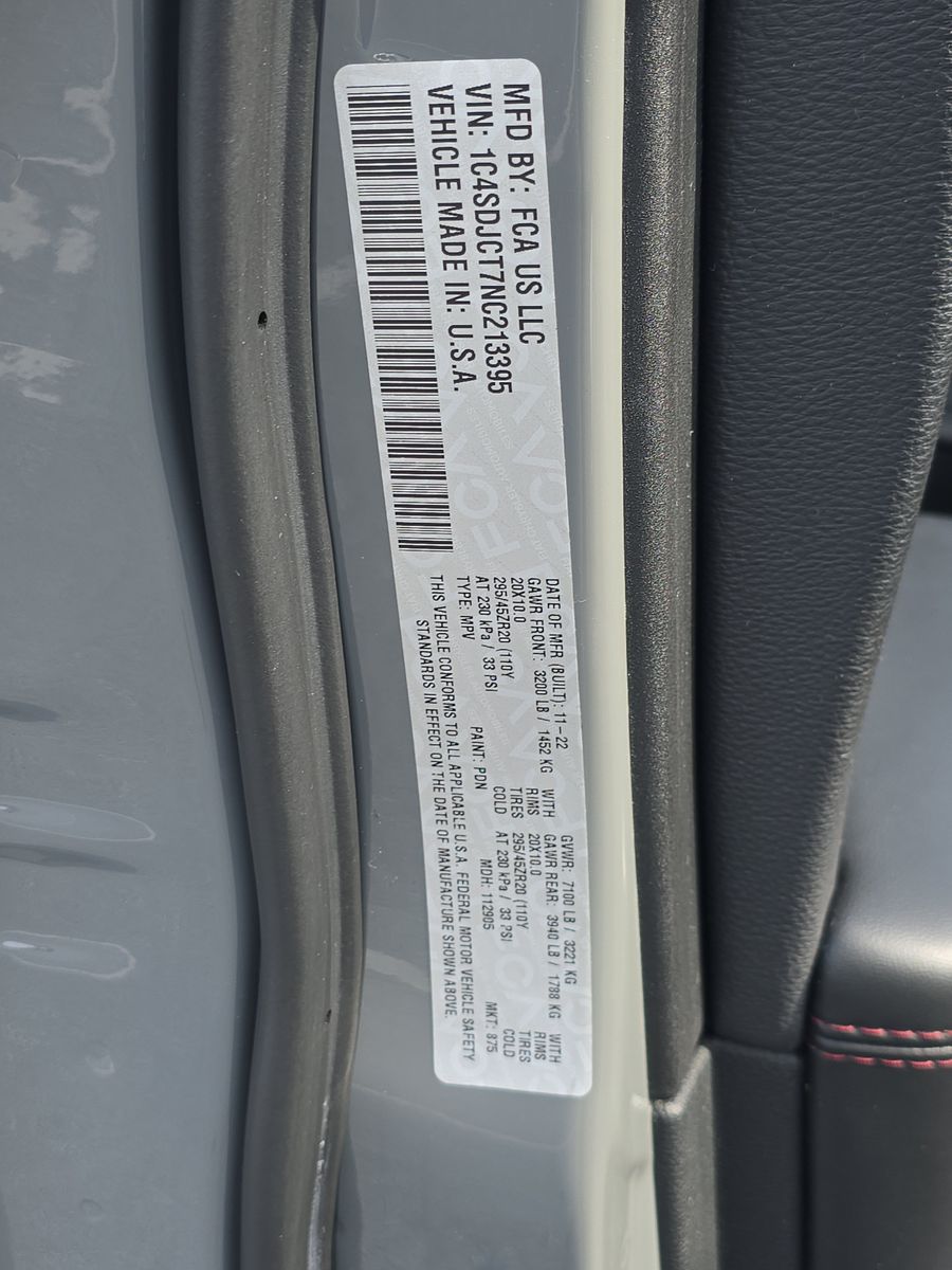 2022 Dodge Durango R/T AWD