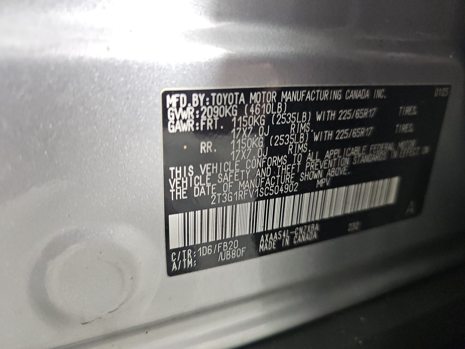 2025 Toyota RAV4 LE AWD